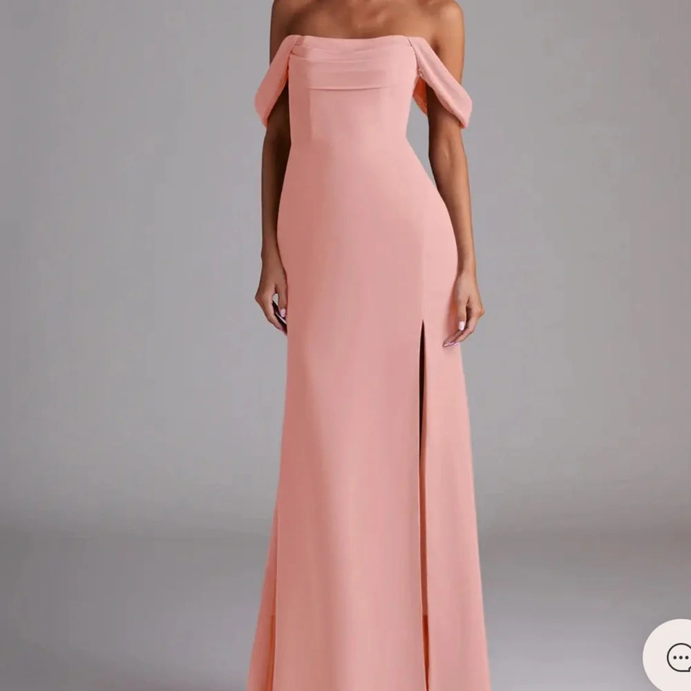 Azazie Saige Rosette Chiffon Gown - Picture 6 of 12